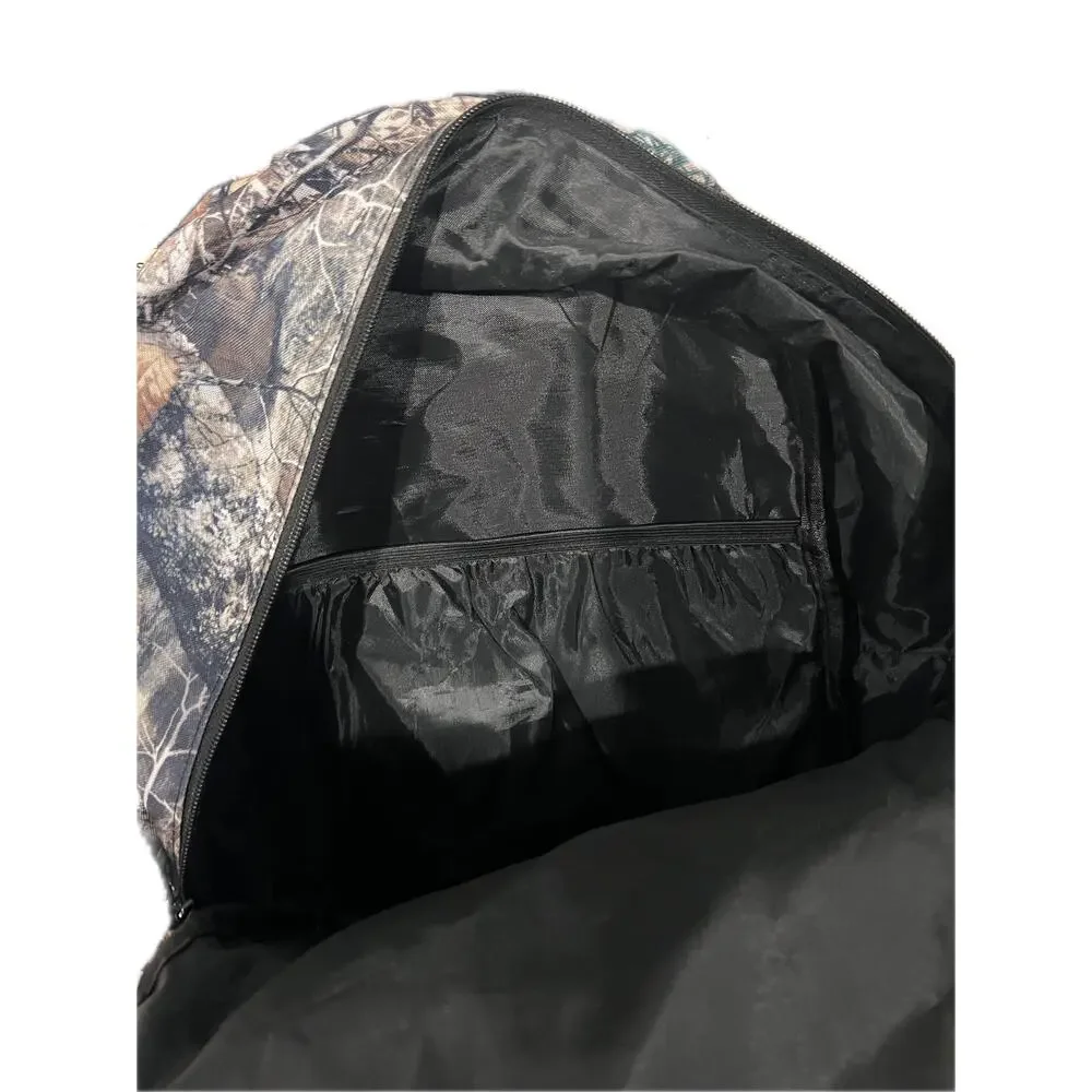 Swiss Design Camo Camouflage Wood Nature Backpack 18X16”